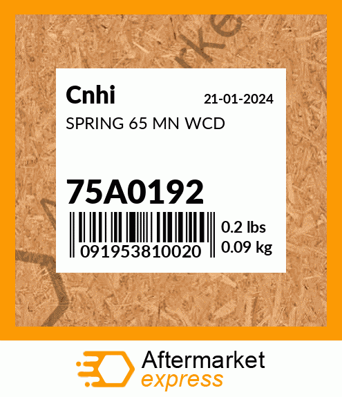 SPRING 65 MN WCD 75A0192