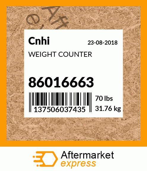 WEIGHT COUNTER 86016663