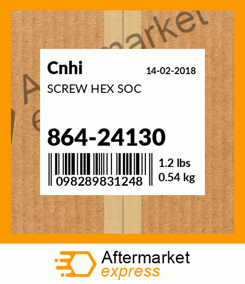 SCREW HEX SOC 864-24130