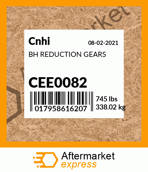 BH REDUCTION GEARS CEE0082