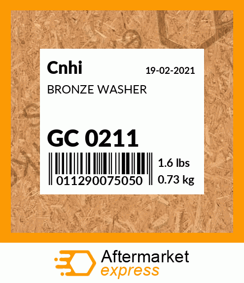 BRONZE WASHER GC 0211
