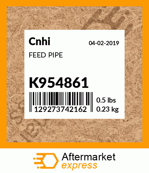 FEED PIPE K954861
