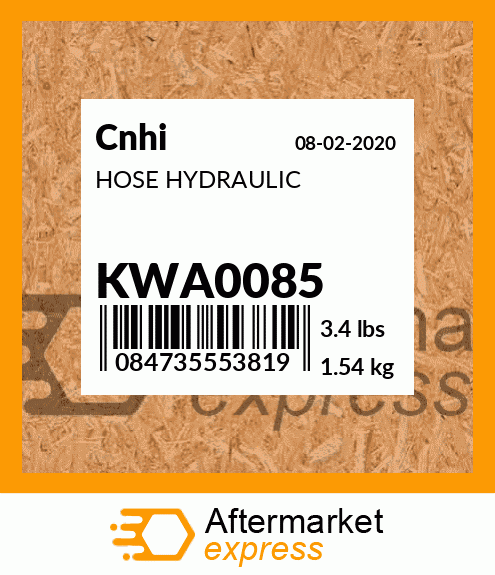 HOSE HYDRAULIC KWA0085