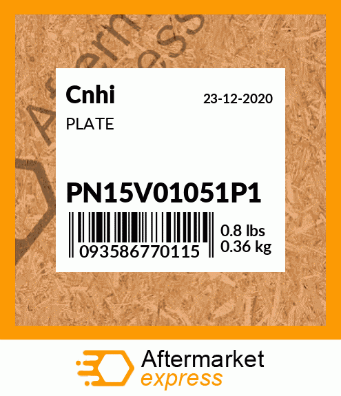 PLATE PN15V01051P1