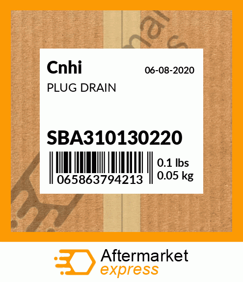 PLUG DRAIN SBA310130220