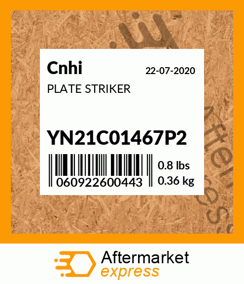 PLATE STRIKER YN21C01467P2