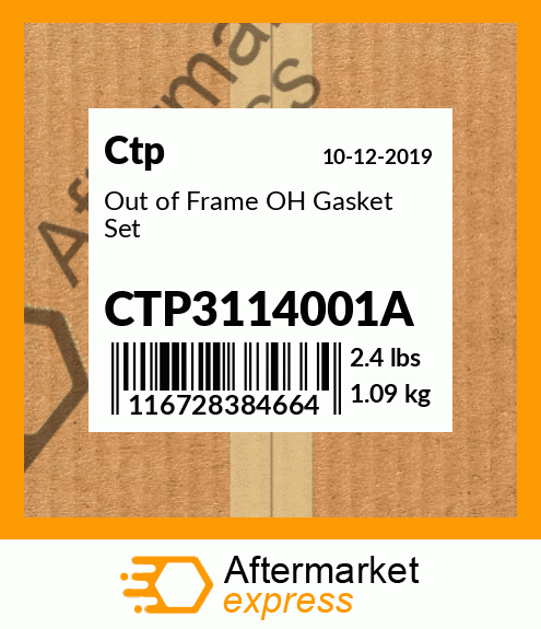 Out of Frame OH Gasket Set CTP3114001A
