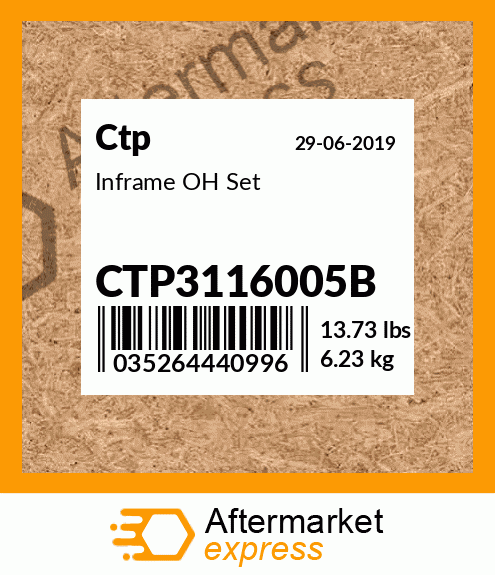 Inframe OH Set CTP3116005B