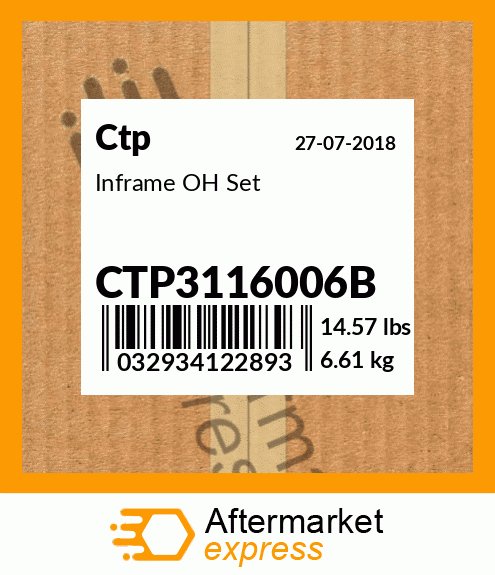 Inframe OH Set CTP3116006B