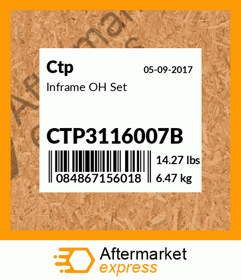 Inframe OH Set CTP3116007B