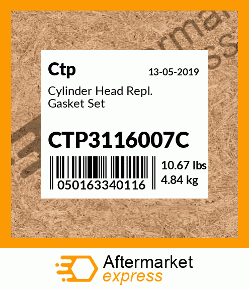 Cylinder Head Repl. Gasket Set CTP3116007C