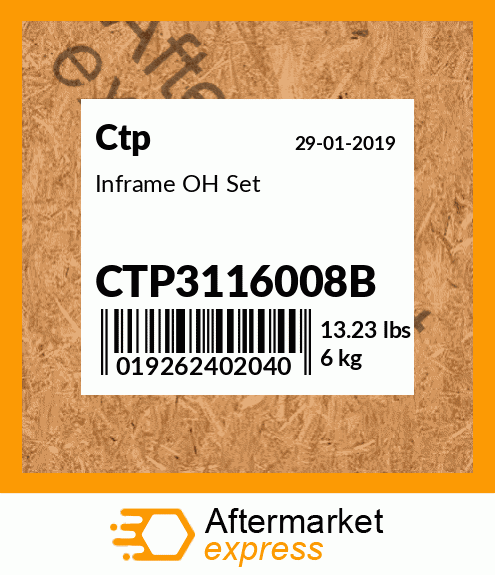 Inframe OH Set CTP3116008B