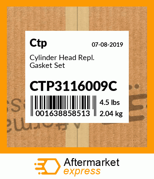 Cylinder Head Repl. Gasket Set CTP3116009C