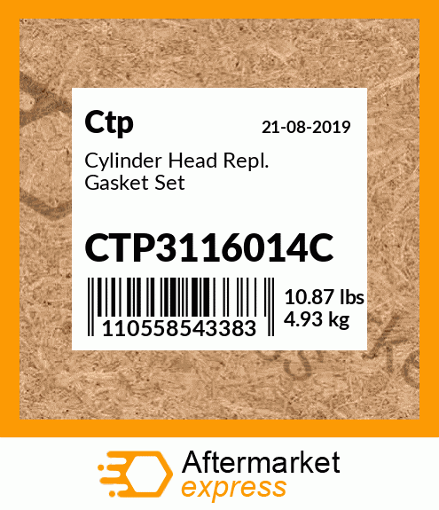 Cylinder Head Repl. Gasket Set CTP3116014C
