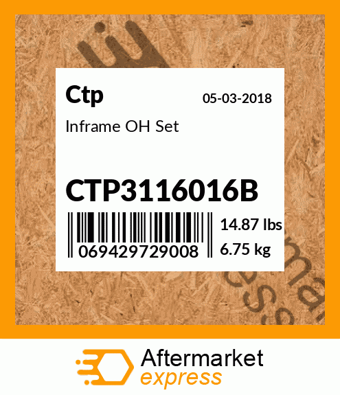 Inframe OH Set CTP3116016B