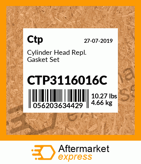 Cylinder Head Repl. Gasket Set CTP3116016C