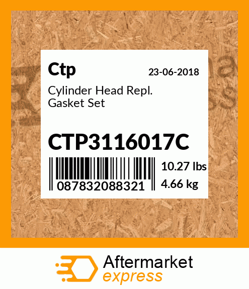 Cylinder Head Repl. Gasket Set CTP3116017C