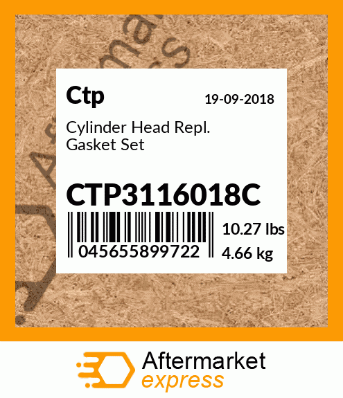 Cylinder Head Repl. Gasket Set CTP3116018C