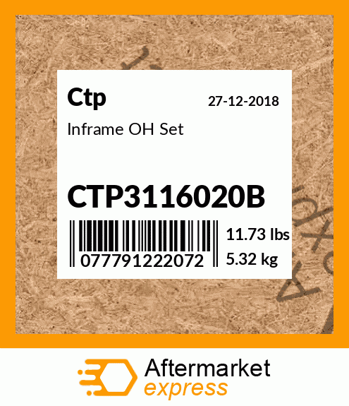 Inframe OH Set CTP3116020B