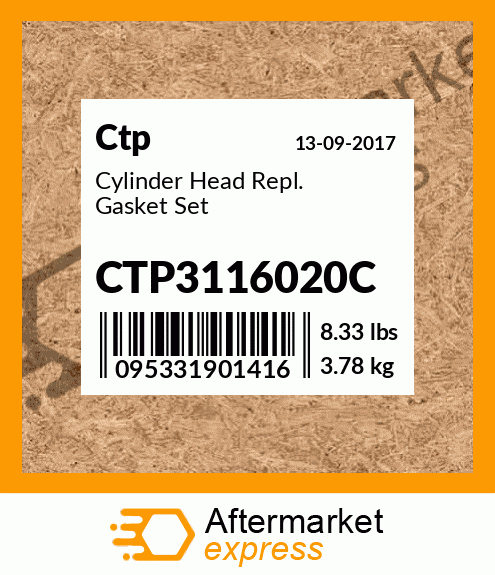Cylinder Head Repl. Gasket Set CTP3116020C
