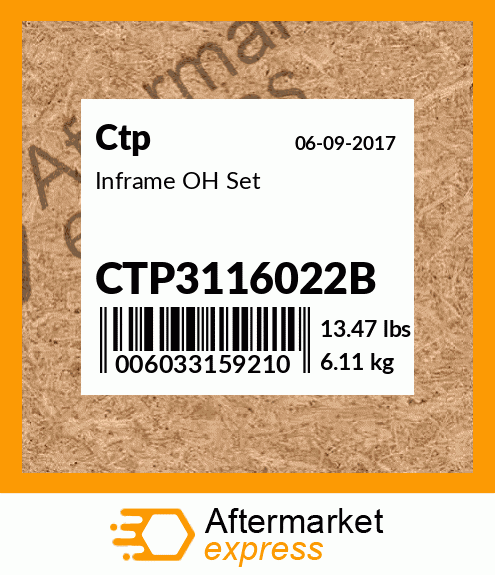 Inframe OH Set CTP3116022B