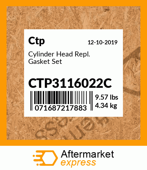 Cylinder Head Repl. Gasket Set CTP3116022C