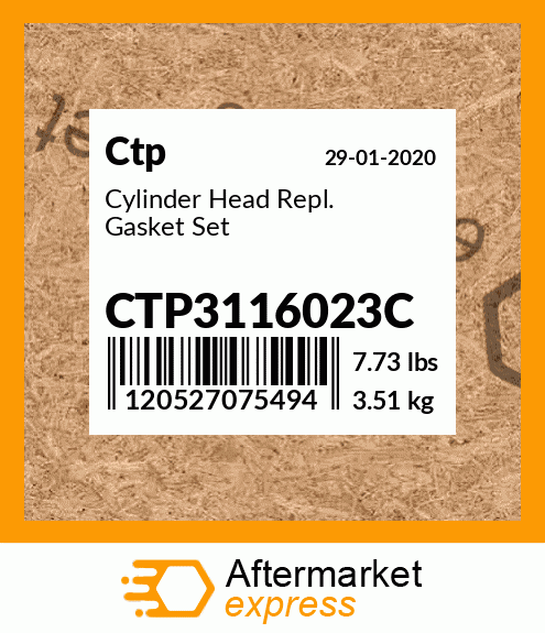 Cylinder Head Repl. Gasket Set CTP3116023C