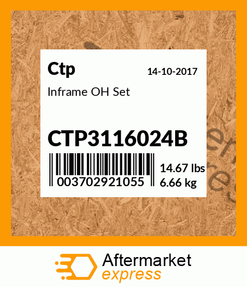 Inframe OH Set CTP3116024B
