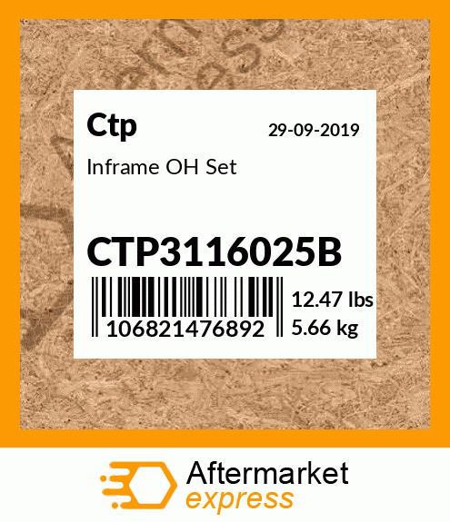 Inframe OH Set CTP3116025B