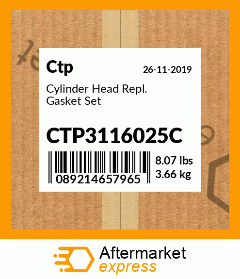 Cylinder Head Repl. Gasket Set CTP3116025C
