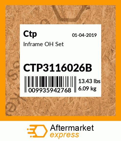 Inframe OH Set CTP3116026B