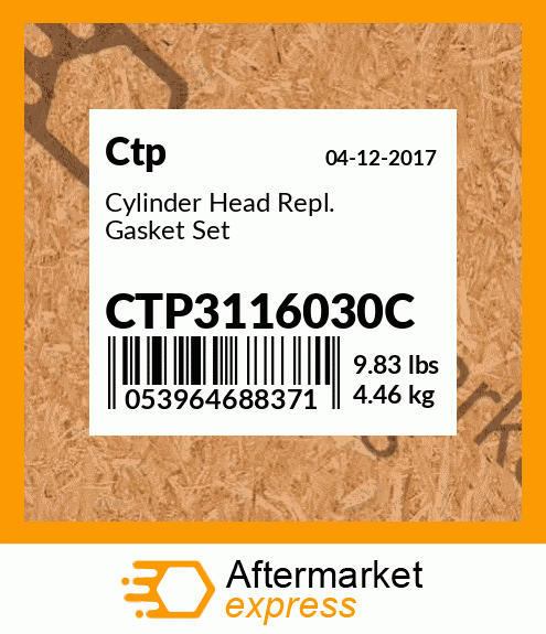 Cylinder Head Repl. Gasket Set CTP3116030C