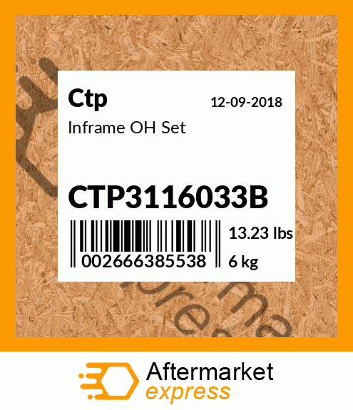Inframe OH Set CTP3116033B