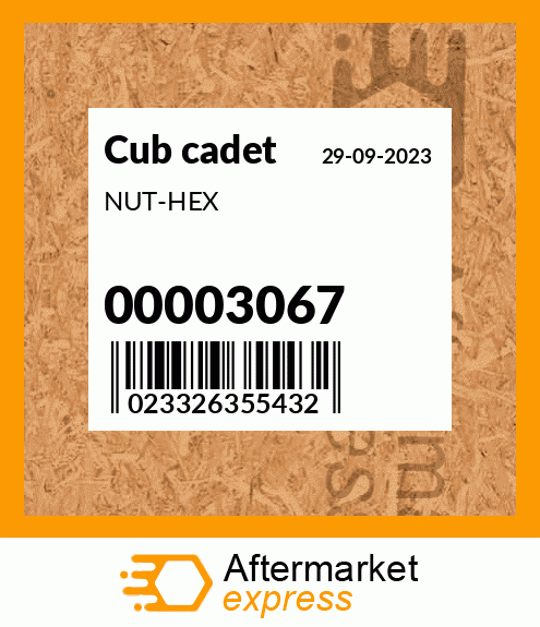 NUT-HEX 00003067