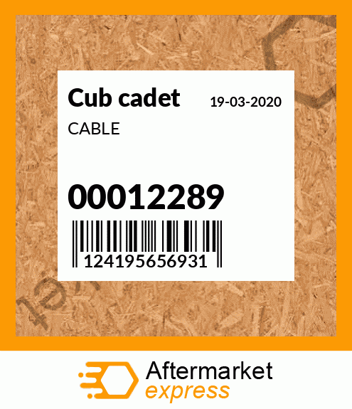 CABLE 00012289