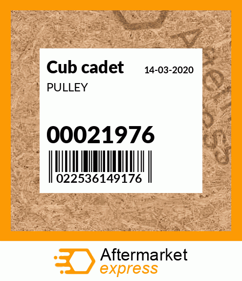 PULLEY 00021976