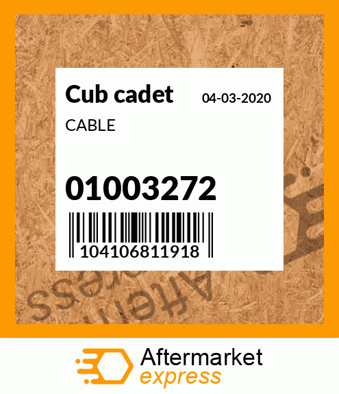 CABLE 01003272