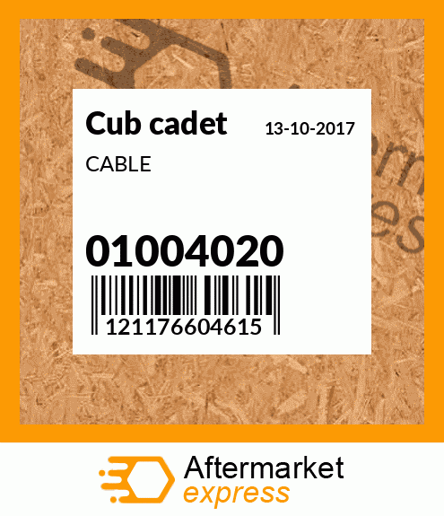 CABLE 01004020
