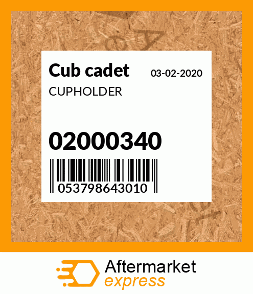CUPHOLDER 02000340