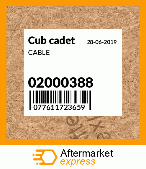CABLE 02000388