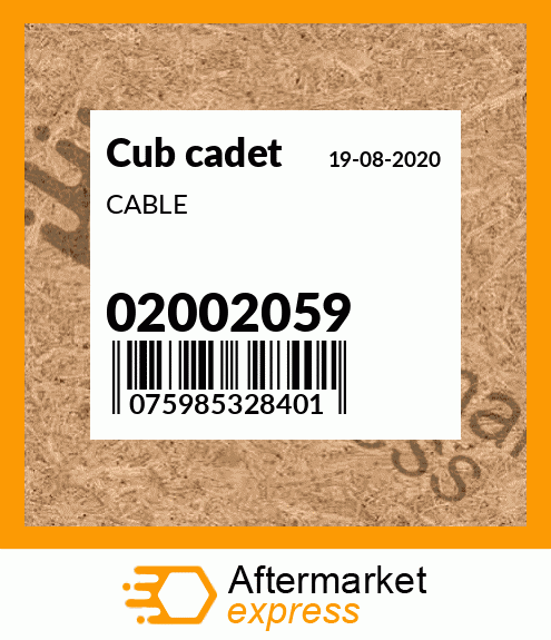 CABLE 02002059