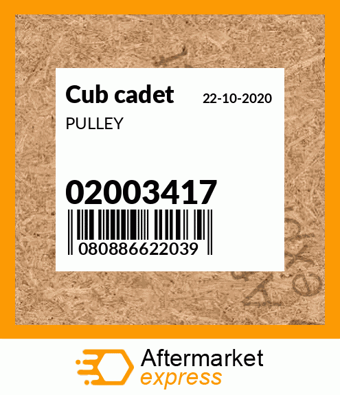 PULLEY 02003417