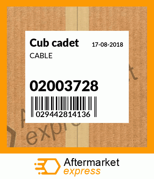 CABLE 02003728