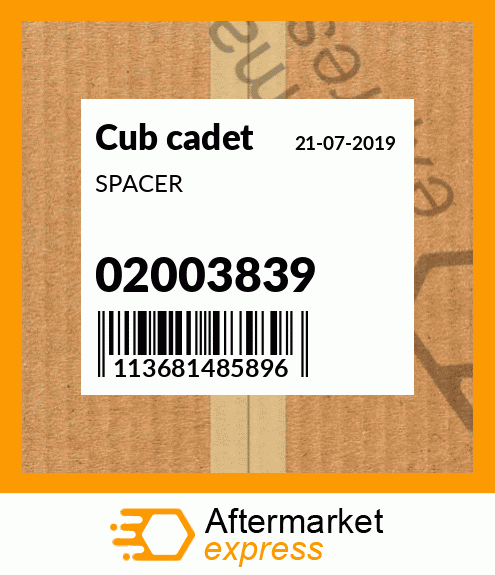 SPACER 02003839