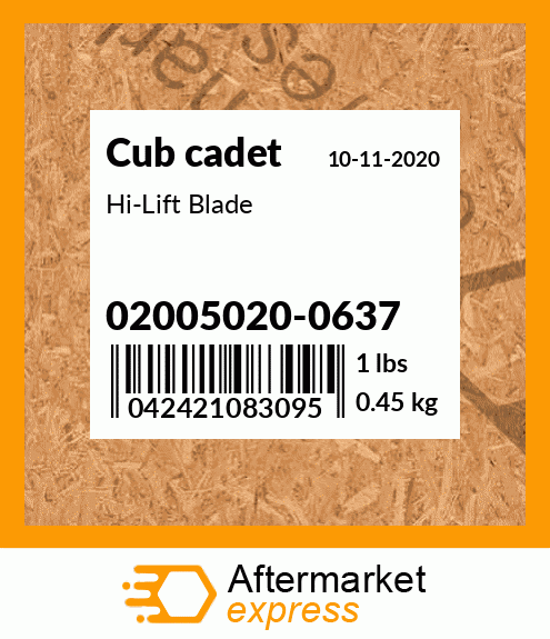 Hi-Lift Blade 02005020-0637