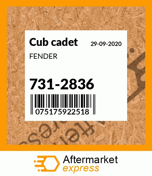 FENDER 731-2836
