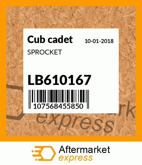 SPROCKET LB610167