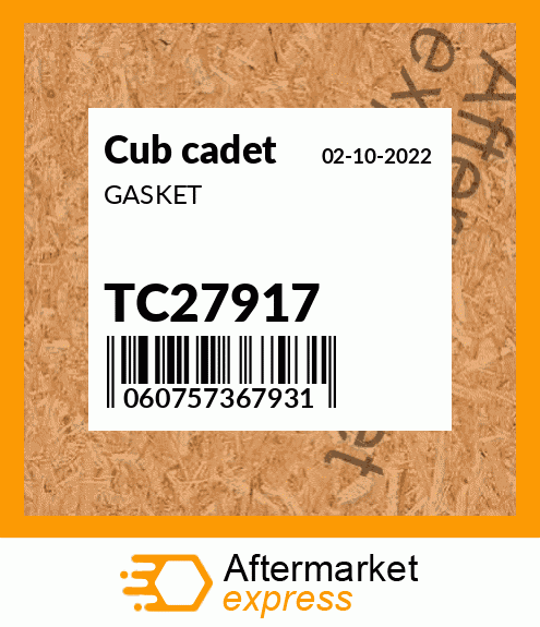 GASKET TC27917