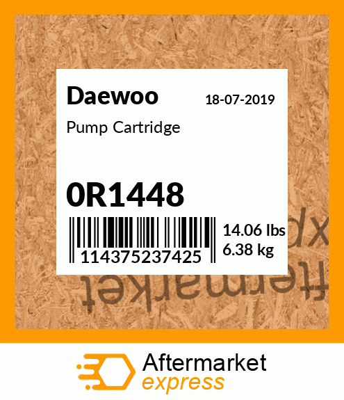 Pump Cartridge 0R1448