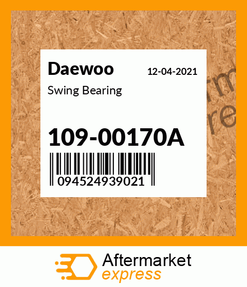 Swing Bearing 109-00170A